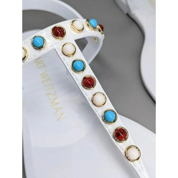 NIB STUART WEITZMAN Women's Charm Strap Slingback Jelly Sandals Size 5 MSRP $195 - Picture 4 of 8